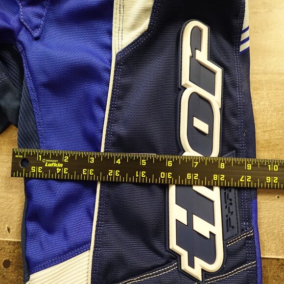 Thor Motocross Pants Youth Size 26 Blue White Padded Off-Road Racing Gear - Picture 8 of 13